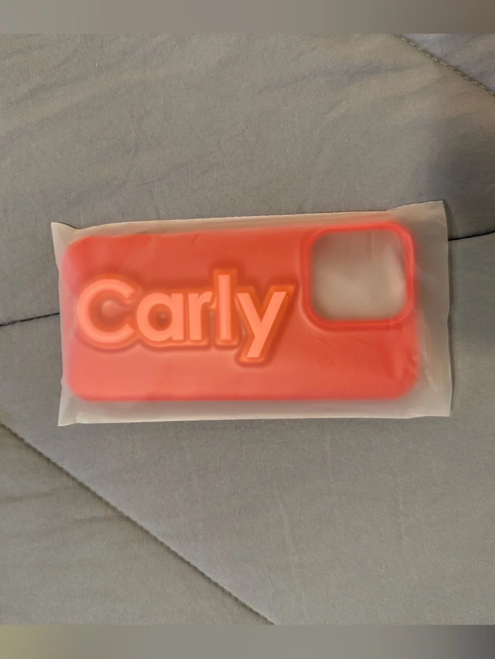BAUBLE BAR custom iPhone 16 Pro Max case with name “Carly”